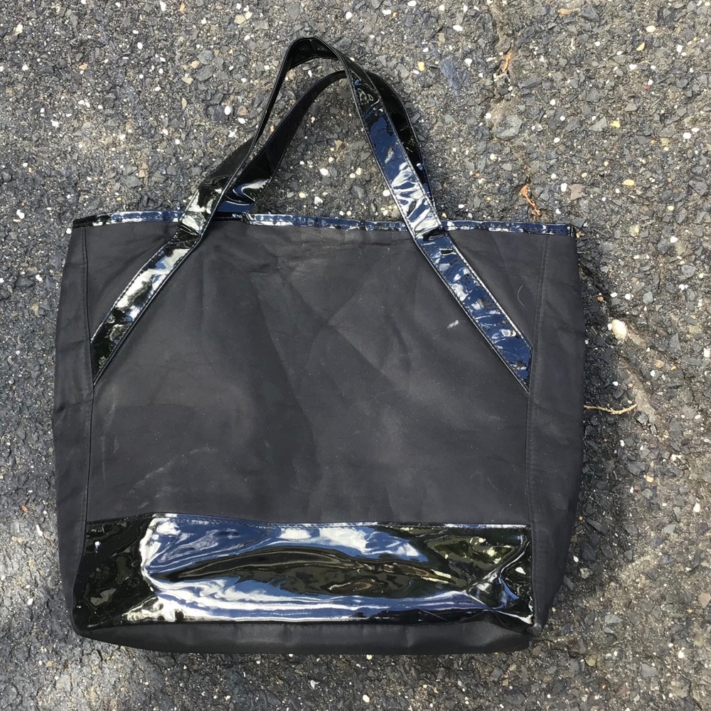 Stain resistant Black tote bag OS